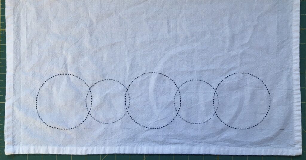 Finished Soap Bubble Dish Towel