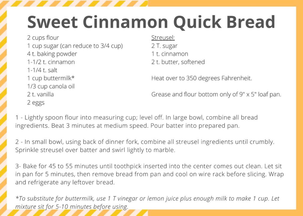 Cinnamon Quick Break Recipe