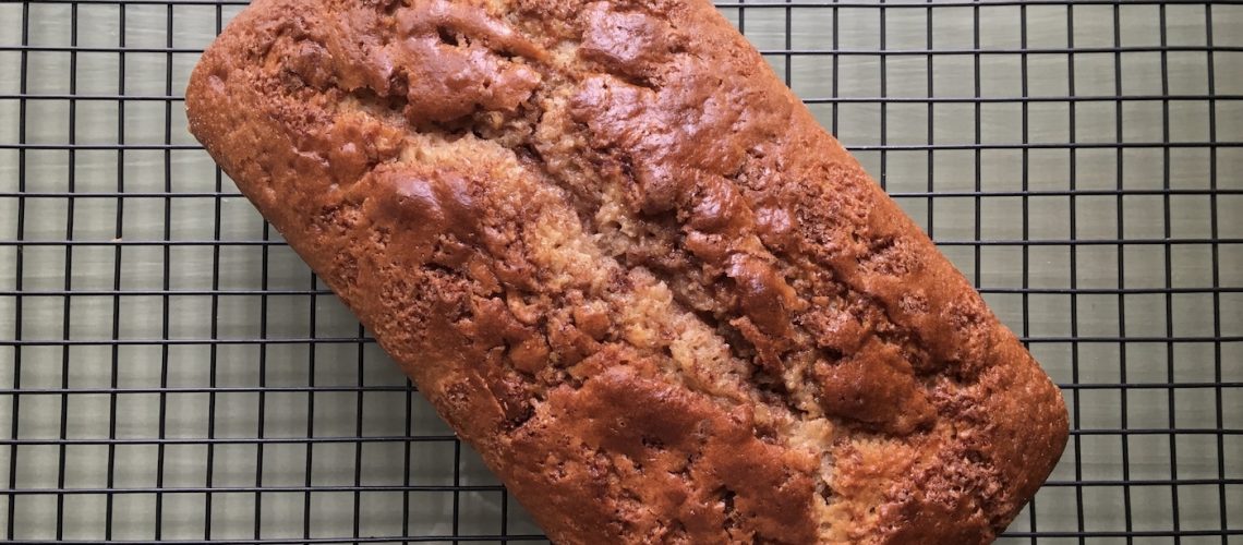 Cinnamon Quick Bread Just out of Oven